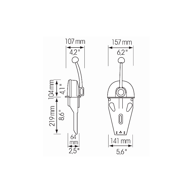 SCATOLA COMANDO B103 MONOLEVA