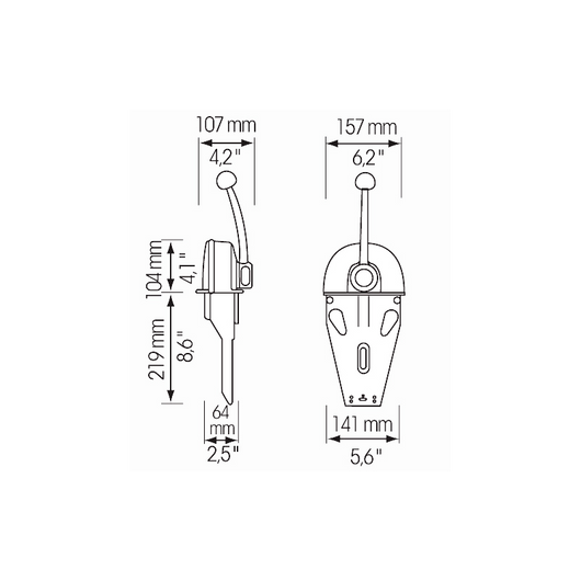 SCATOLA COMANDO B103 MONOLEVA
