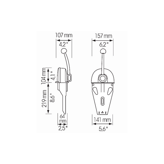 SCATOLA COMANDO B103 MONOLEVA