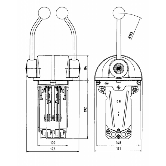 SCATOLA COMANDO B322S SOLO INVERT.