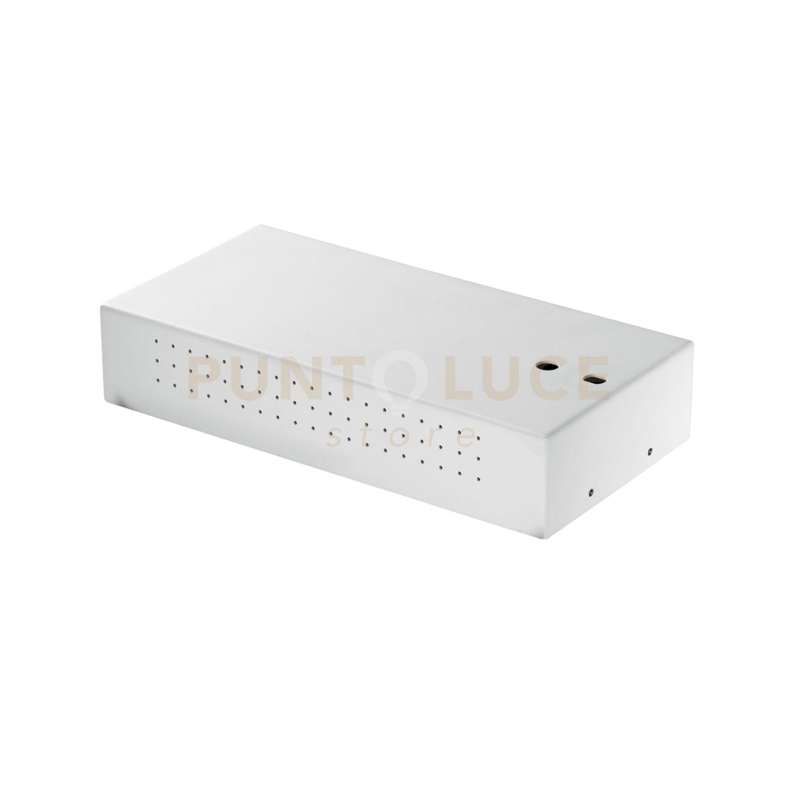 SCATOLA BIANCA PER ALLOGGIO DRIVER E COLLEGAMENTO ELETTRICO BINARI A SOSPENSIONE 25X12,5X4,9CM