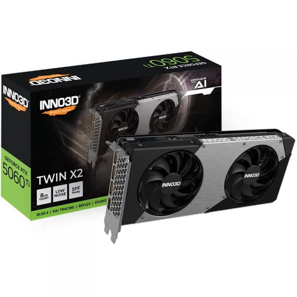 SCHEDA VIDEO GEFORCE RTX 5060 TI 8 GB TWIN X2 GDDR7 (N506T2-08D7-19...