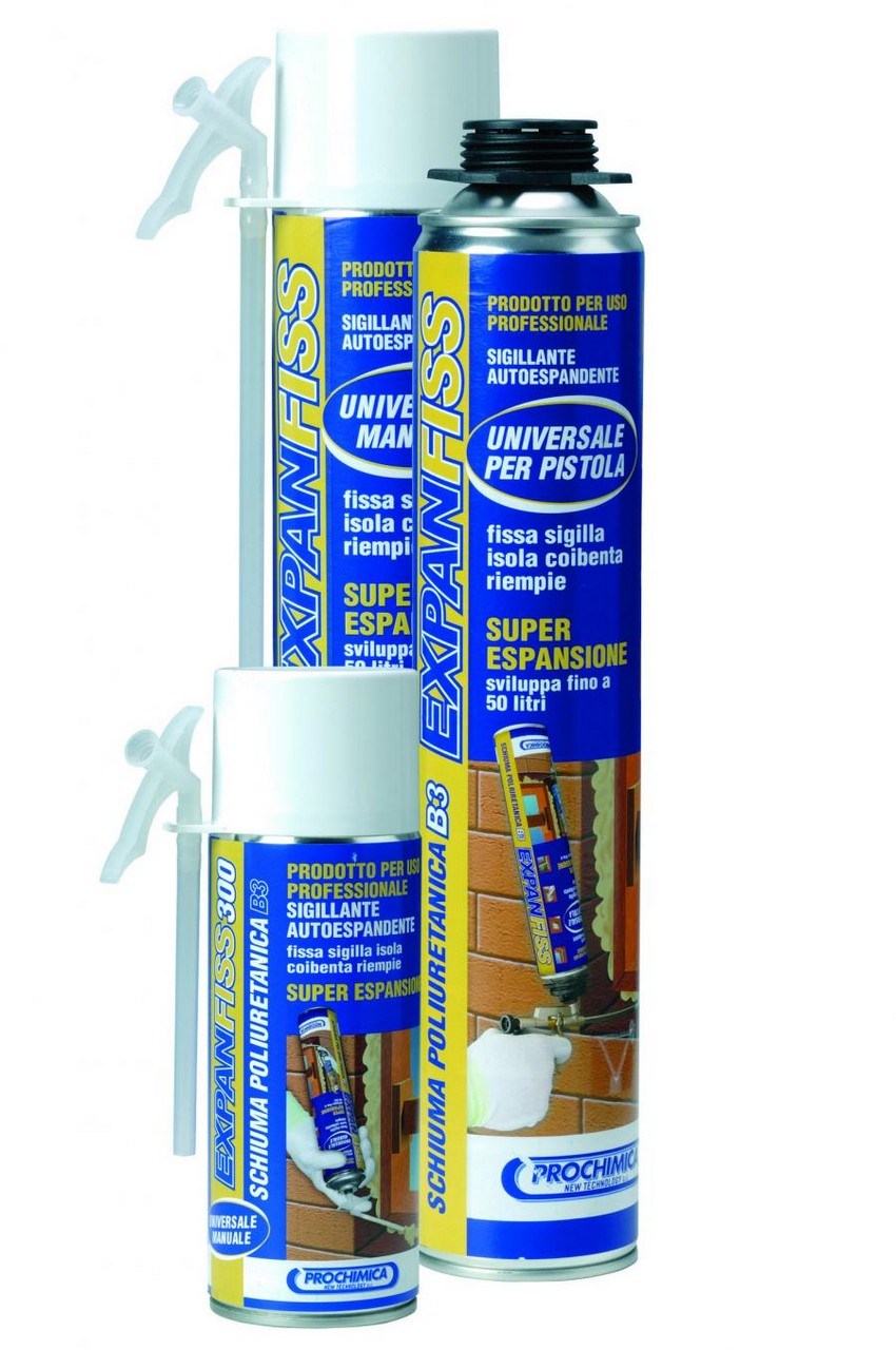 SCHIUMA POLIURETANICA EXPANFISS 750 ML. MANUALE