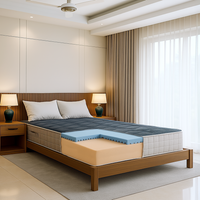 Materasso una piazza e mezza 120 x 190 cm in Memory Foam a 9 zone Altezza 22 cm Ortopedico Traspirante Ipoallergenico Rivestimento antiacaro e antibatterico Dispositivo Medico Classe 1