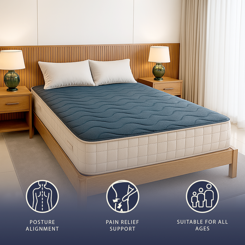 Materasso singolo 80 x 190 cm in Memory Foam a 9 zone Altezza 22 cm Ortopedico Traspirante Ipoallergenico Rivestimento antiacaro e antibatterico Dispositivo Medico Classe 1