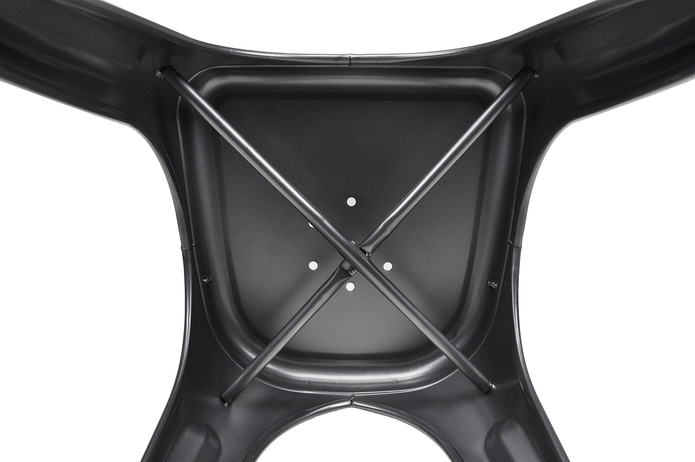 Sedia industriale in metallo, sedia impilabile mod. Maggie (2 pz.) Colore: Grigio SD01MAM