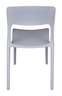 Sedia impilabile in polipropilene mod. Maya (2 pz.) Colore: Grigio chiaro SD01MAPP