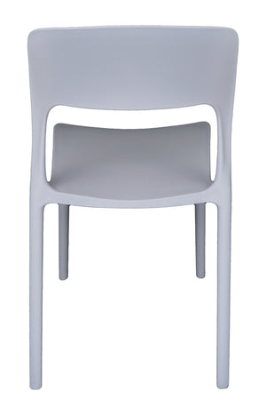 Sedia impilabile in polipropilene mod. Maya (2 pz.) Colore: Grigio chiaro SD01MAPP