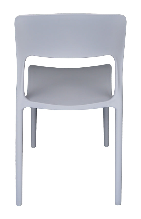 Sedia impilabile in polipropilene mod. Maya (2 pz.) Colore: Grigio chiaro SD01MAPP