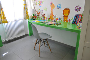 Sedia in plastica grigia con gamba, piede in legno (2 pz) - Colore: Grigio - SD01NOPL