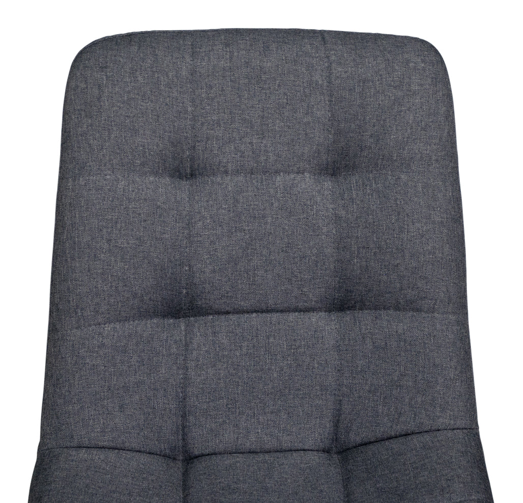 Sedia da pranzo imbottita mod. Karima (2 pz.) Colore: Grigio scuro - Rivestimento: Tessuto SD05KAPM