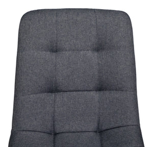 Sedia da pranzo imbottita mod. Karima (2 pz.) Colore: Grigio scuro - Rivestimento: Tessuto SD05KAPM