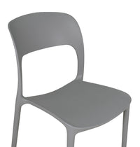 Sedia impilabile in polipropilene mod. Maya (2 pz.) Colore: Grigio scuro SD05MAPP