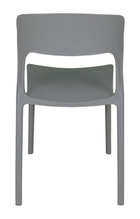 Sedia impilabile in polipropilene mod. Maya (2 pz.) Colore: Grigio scuro SD05MAPP