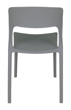 Sedia impilabile in polipropilene mod. Maya (2 pz.) Colore: Grigio scuro SD05MAPP