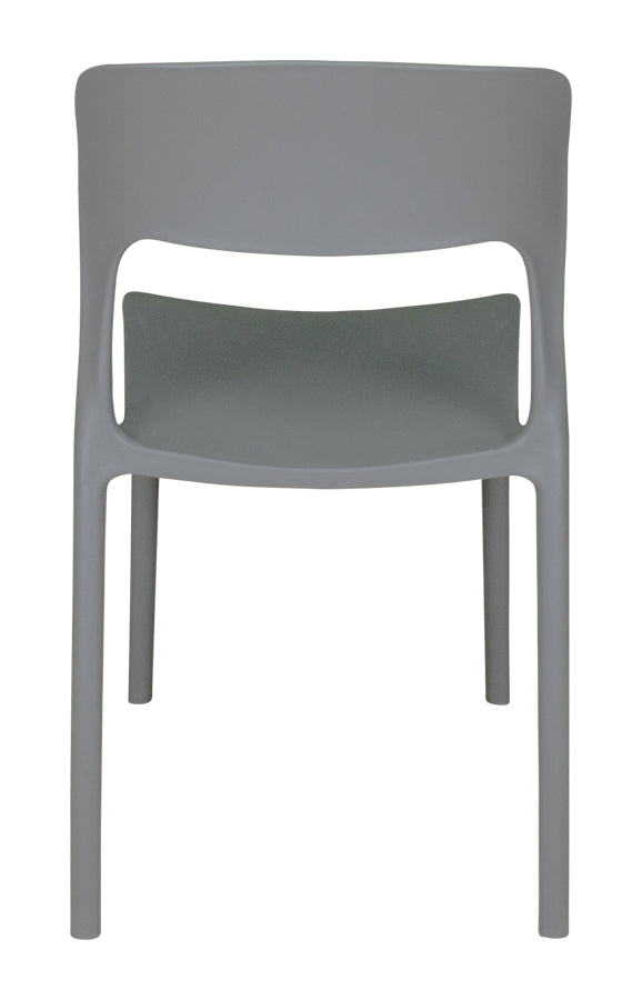 Sedia impilabile in polipropilene mod. Maya (2 pz.) Colore: Grigio scuro SD05MAPP