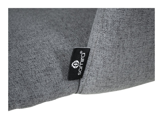 Sedia da pranzo imbottita in tessuti grigio scuro - Zoe (2 pz.) SD05ZOPM