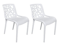 Sedia in polipropilene impilabile mod. Greta (2 pz.) Colore: Bianco SD08GRPL