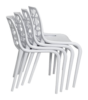 Sedia in polipropilene impilabile mod. Greta (2 pz.) Colore: Bianco SD08GRPL