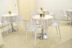 Sedia in polipropilene impilabile mod. Greta (2 pz.) Colore: Bianco SD08GRPL