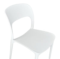Sedia impilabile in polipropilene mod. Maya (2 pz) - Colore: Bianco - SD08MAPP