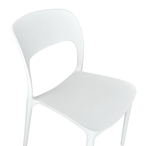 Sedia impilabile in polipropilene mod. Maya (2 pz) - Colore: Bianco - SD08MAPP