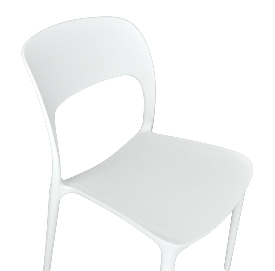 Sedia impilabile in polipropilene mod. Maya (2 pz) - Colore: Bianco - SD08MAPP