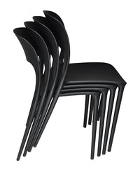 Sedia impilabile in polipropilene mod. Maya (2 pz.) Colore: Nero SD10MAPP