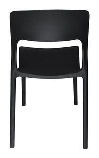 Sedia impilabile in polipropilene mod. Maya (2 pz.) Colore: Nero SD10MAPP