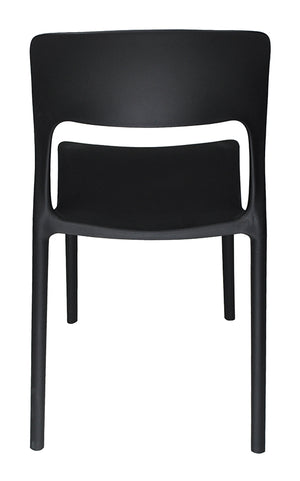 Sedia impilabile in polipropilene mod. Maya (2 pz.) Colore: Nero SD10MAPP