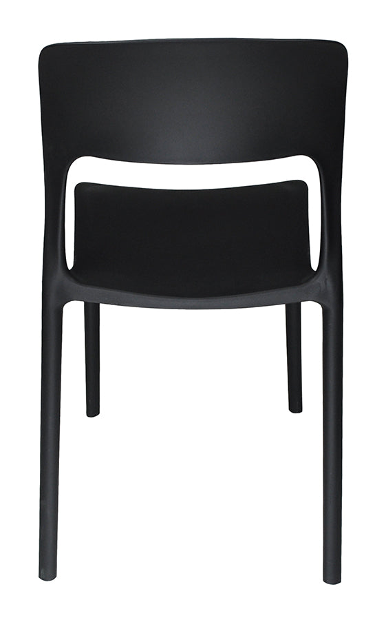 Sedia impilabile in polipropilene mod. Maya (2 pz.) Colore: Nero SD10MAPP