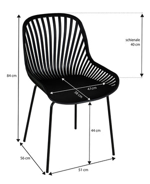 Sedia da pranzo mod. Venice (2 pz) SD10VEPM