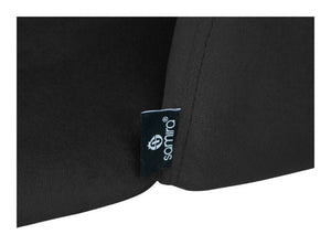 Sedia da pranzo imbottita in velluto nero - Zoe (2 pz.) SD10ZOPM