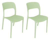 Sedia impilabile in polipropilene mod. Maya (2 pz.) Colore: Verde salvia SD33MAPP