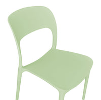 Sedia impilabile in polipropilene mod. Maya (2 pz.) Colore: Verde salvia SD33MAPP