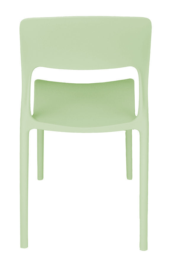 Sedia impilabile in polipropilene mod. Maya (2 pz.) Colore: Verde salvia SD33MAPP