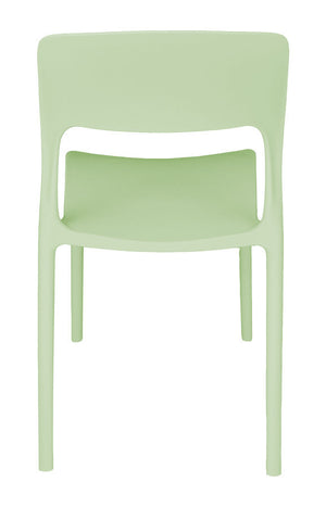 Sedia impilabile in polipropilene mod. Maya (2 pz.) Colore: Verde salvia SD33MAPP