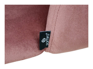 Sedia da pranzo imbottita in velluto rosso mattone - Zoe (2 pz.)SD36ZOPM