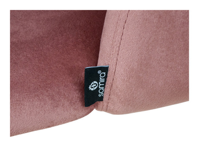 Sedia da pranzo imbottita in velluto rosso mattone - Zoe (2 pz.)SD36ZOPM