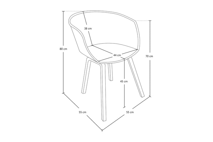 Sedia da pranzo gialla, poltrona in stile scandinavo (2 pz) - SD16DOPL