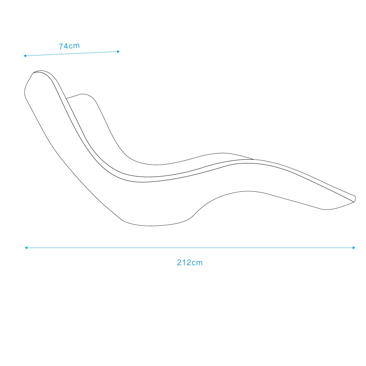 Lettino da Giardino in Plastica Polietilene Bianco Resistente agli Agenti Atmosferici per Piscina e Mare Modello Assunta MPC