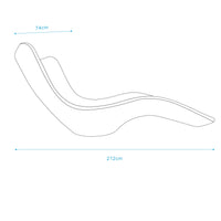Lettino da Giardino in Plastica Polietilene Bianco Resistente agli Agenti Atmosferici per Piscina e Mare Modello Assunta MPC