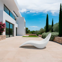 Sdraio Da Piscina In Plastica Polietilene Bianca Ideale Come Lettino per Giardino e Ambienti Esterni o Interni Alta Resistenza e Durata - MPC Concetta