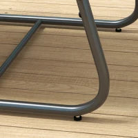 Salotto da Giardino con Divanetto, 2 Poltrone e Tavolino in Acciaio e Tessuto a Rete, Crema