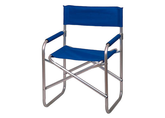 Sedia Regista Camping Spiaggia Giardino Pieghevole Portatile Con Schienale Hollywood - Hollywood - Blu