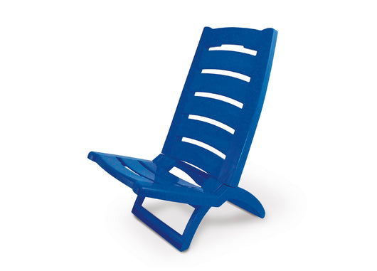 Sedia Camping Spiaggia Pieghevole Spiaggina Portatile Plastica Mod. Linosa - Linosa - Blu