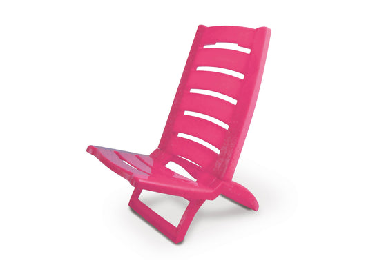 Sedia Camping Spiaggia Pieghevole Spiaggina Portatile Plastica Mod. Linosa - Linosa - Fucsia