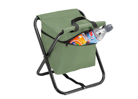 Sgabello Camping Spiaggia Pieghevole Seduta Borsa Termica Mod. Pachino - Pachino - Verde