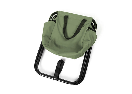 Sgabello Camping Spiaggia Pieghevole Seduta Borsa Termica Mod. Pachino - Pachino - Verde