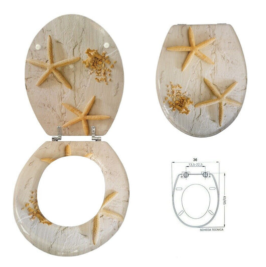 SEDILE COPRIWATER UNIVERSALE PER BAGNO COPRI WC WATER IN LEGNO Mod. 52977